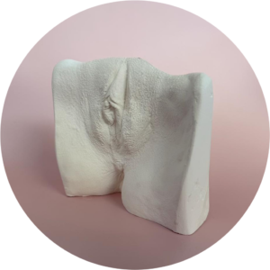 Lichaamsafdruk vulva staand beeld