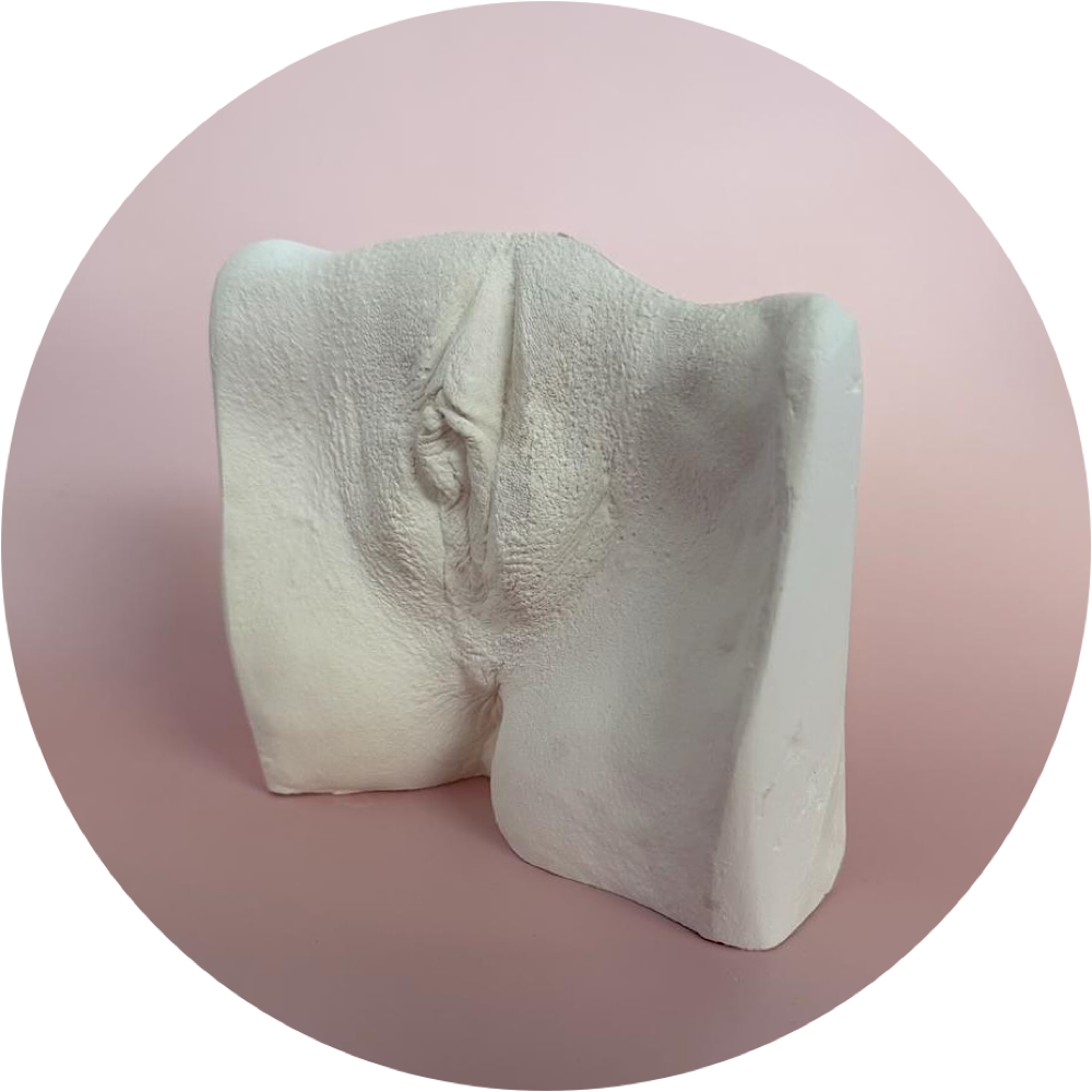 Lichaamsafdruk vulva staand beeld